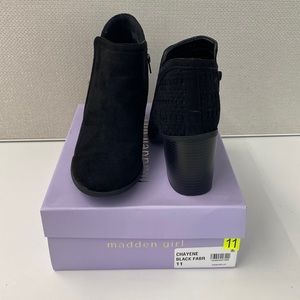 Madden Girl Chayene Black Bootie - Size 11 - Used Once, Box Included